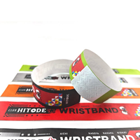 Bracelets jetables en papier Tyvek avec impression de logo personnalisée pour événements promotionnels et contrôle d'accès