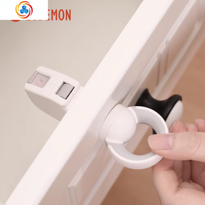 Verrous magnétiques de sécurité pour enfants Eudemon B3508 blancs, pour tiroirs et portes métalliques, pour la sécurité des bébés dans les armoires - Product Image 1