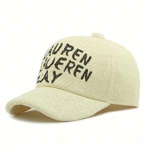 Gorra de Béisbol de Paja para Verano 2025, Personalizada, con Protección Solar, para Hombre y Mujer, con Graffiti Pintado a Mano - Product Image 6