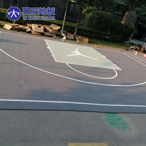 Superficie para Cancha de Baloncesto al Aire Libre de 20x20 Pies, para Patio Trasero, con Baldosas Modulares Encajables para Canchas Deportivas - Product Image 5