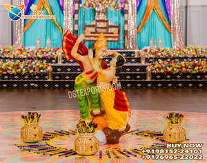 รูปปั้นตกแต่งมณฑปบาลายีและมณฑปมณตากีแบบดั้งเดิม สง่างาม สำหรับพิธีแต่งงานแบบอินเดียใต้ ผลิตจากไฟเบอร์ โดยผู้ผลิตในสหรัฐอเมริกา - Product Image 4