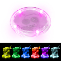 Sous-verres LED à design moderne avec minuterie, étanches, lumineux, avec rappel de boisson et logo personnalisé pour les activités de marque et les événements