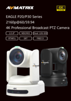 Caméra PTZ AVMATRIX Eagle P20 P30 4K60 avec zoom optique 20X 30X, 12G-SDI, HDMI 2.0, USB3.0, NDI HX3, SRT pour diffusion en direct et églises