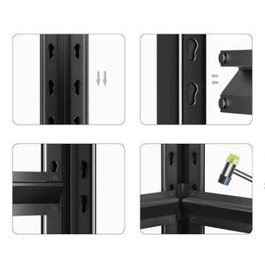 Utility Garage <strong>Warehouse</strong> <strong>Rack</strong> Heavy Duty <strong>Steel</strong> <strong>Metal</strong> Adjustable Boltless Shelving Storage Industrial 5 Tier Durable Black - Product Image 4
