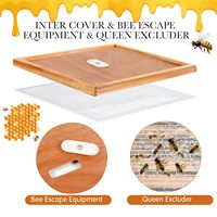 6-teiliges professionelles Bienenstock-Zubehör-Set: 10-Rahmen-Teleskop-Oberabdeckung und Innenabdeckungs-Set