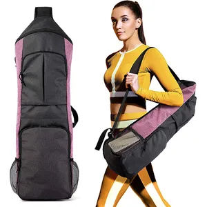 Yoga Mat Tas Drager Yoga Sling Rugzak Past 1/2 "Dikke Mat, Grote Ritszakken & Flessenhouders | Multifunctionele Tas Hot