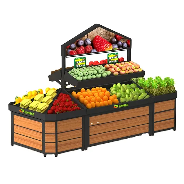 उच्च-गुणवत्ता सब्जी और फल रैक कीमत शेल्फ सुपरमार्केट प्रदर्शन कैंडी किराने आइटम