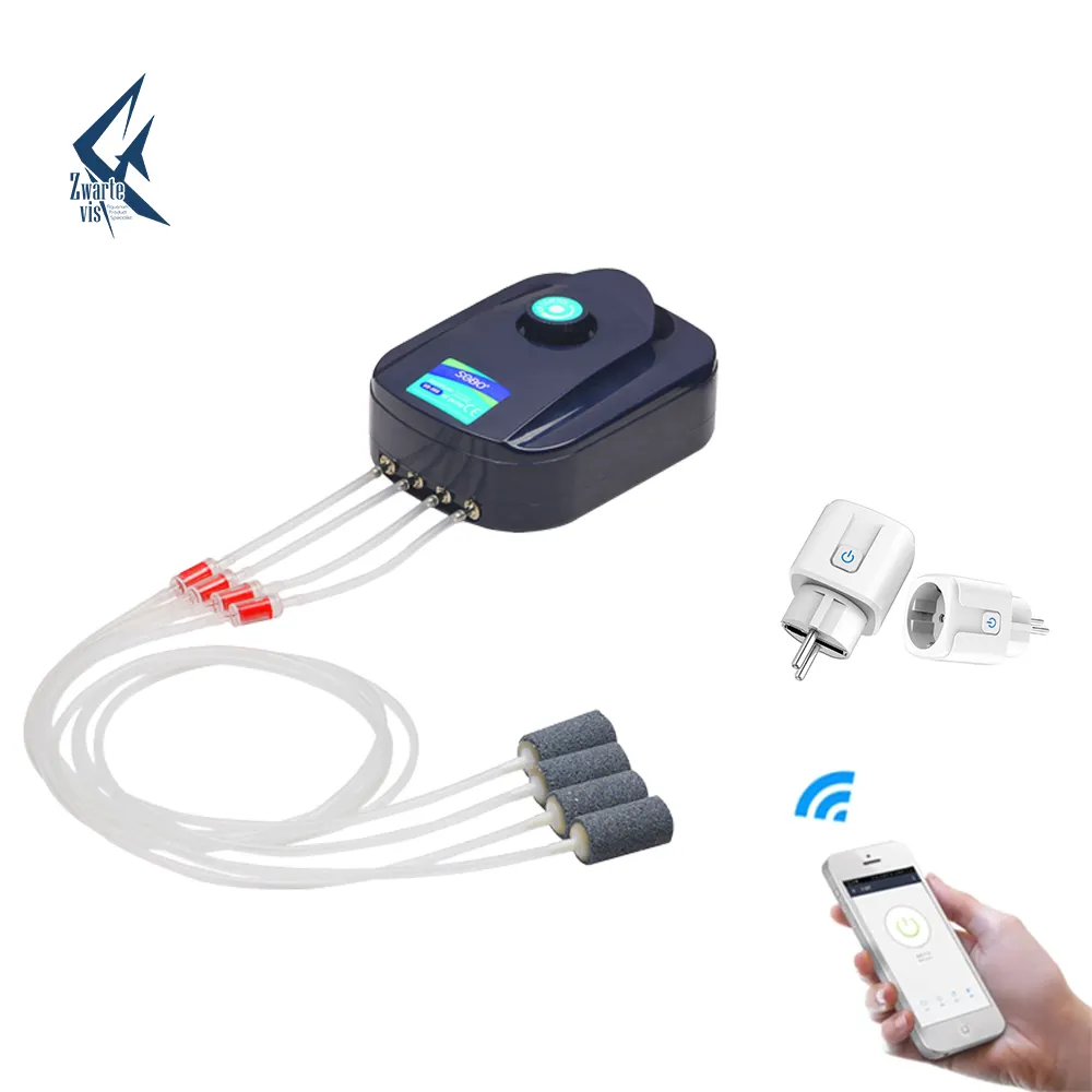 Slimme Wifi Controle Ons Plug Aquarium Luchtpomp Mute Huishoudelijke Luchtpomp Voor Aquarium Water Aquarium Voor Aquariums & Accessoires