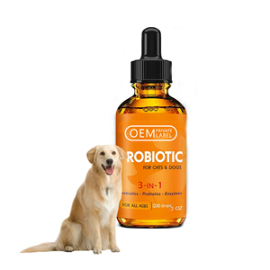 Gouttes probiotiques OEM pour animaux de compagnie Supplément liquide de soutien immunitaire et santé intestinale Soulagement de la santé digestive Suppléments nutritionnels pour animaux de compagnie - Product Image 1