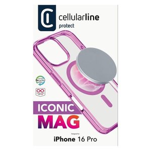 Funda Iconic Mag para iPhone 16 Pro, Rosa Transparente, Compatible con Carga Magnética - Product Image 2