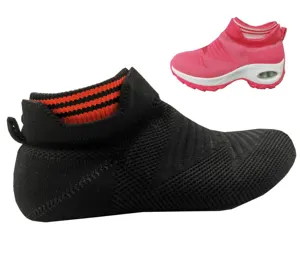 Unisex Slip-on Breathable Mesh 100% Polyester Flying Knitted Sock Shoe Vamp Upper Part footwear material pointelle fabric