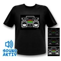Panneau de t-shirt LED égaliseur, panneau de t-shirt LED personnalisé lumineux activé par le son, panneau de t-shirt LED clignotant pour promotion de fête, panneau de t-shirt animé