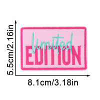 Parches Termoadhesivos Bordados Rosa y Negro con Diseños 'Girl Boss Hustle', 'Y2K Girl Power' y 'CEO', y Apliques para Coser en Chaquetas, Gorras y Mochilas
