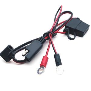 Câble d'alimentation de faisceau de câbles de charge de batterie haute tension d'usine avec porte-fusible et pince crocodile pour <span class=keywords><strong>voiture</strong></span> électrique - Product Image 5