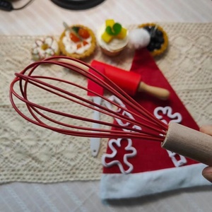 LX-0104 8 pezzi strumenti di cottura natalizia per bambini Set di cucina e cottura vero piccolo Chef utensili da cucina mattarello Set per bambini - Product Image 3