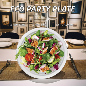 Eco-Friendly Compostable Sugarcane Dinner <strong>Plates</strong> Disposable Biodegradable Pulp Oval Square Round <strong>Plates</strong> Parties Bagasse Material - Product Image 6