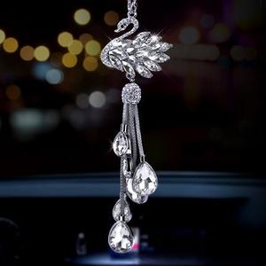 حلية تزيين داخلية للسيارة الفاخرة على شكل بجعة بتصميم جديد، قلادة تعليق وإكسسوارات سيارات من مادة ABS - Product Image 4