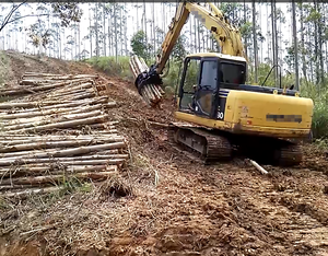 Grappin rotatif pour bois d'excavatrice de 20 à 25 tonnes, PC200 210 245, grappin hydraulique pour bois d'excavatrice - Product Image 6