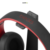 SAMDI Nouveau support pour casque 2 en 1 en noyer RGB, support pour casque en bois et aluminium pour le jeu