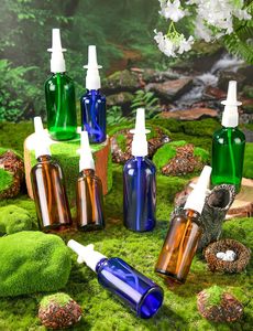 Flacon pulvérisateur nasal en verre ambré, boîte d'emballage noire, flacon vide pour médicaments, pompe à brume fine, logo personnalisé, vente en gros, marque VANTUR, Guangdong - Product Image 2