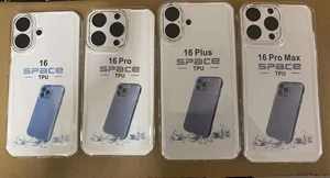 เคสโทรศัพท์มือถือป้องกันการตกสี่มุมสำหรับ <span class=keywords><strong>iPhone</strong></span> 16 PRO MAX 15 <span class=keywords><strong>PLUS</strong></span> 13 14 TPU ใส - Product Image 2