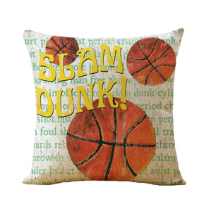 Balls Sport Home Furnishing Decoration Print <strong>Rectangular</strong> <strong>Cushion</strong> <strong>Cover</strong> with logo Print - Product Image 3