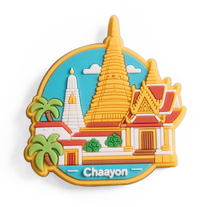 Aimant de réfrigérateur personnalisé avec logo et design contemporains, souvenir, aimant puissant, matériau PVC écologique, marque WANLIN personnalisée - Product Image 3