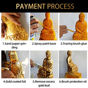 Hojas de oro puro de 24K para decoración de alimentos, lámina dorada auténtica para muebles, marco de imagen, hoja dorada - Product Image 4