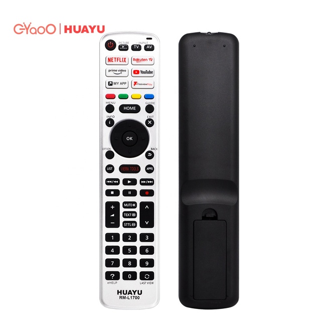 HUAYU RM-L1700 Universal Smart TV Remote Control Use for panasonic Smart TVS with NETFLIX YOUTUBE Network Buttons