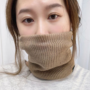 Silencieux en peluche d'hiver solide à tricoter pour femmes polaire anneau Bandana écharpe <span class=keywords><strong>cache</strong></span>-<span class=keywords><strong>cou</strong></span> chamois épais bandeau masque de <span class=keywords><strong>Ski</strong></span> - Product Image 5