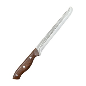 Stainless Steel <strong>Ham</strong> Knife Sharp <strong>Cooking</strong> &amp; <strong>Bone</strong>-Cutting Knife with Wood Handle - Product Image 5