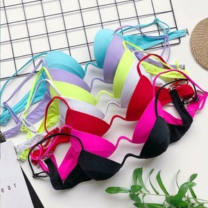 Ensemble <span class=keywords><strong>de</strong></span> bikini micro push-up sexy <span class=keywords><strong>rose</strong></span> néon, maillot <span class=keywords><strong>de</strong></span> <span class=keywords><strong>bain</strong></span> féminin avec armatures, tenue <span class=keywords><strong>de</strong></span> <span class=keywords><strong>bain</strong></span> pour femmes - Product Image 4