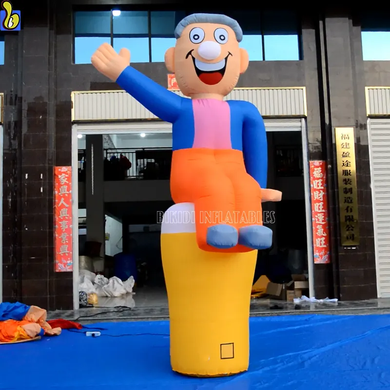 Hoera inflatable bar man Holland cartoon for advertising with number K9060-1