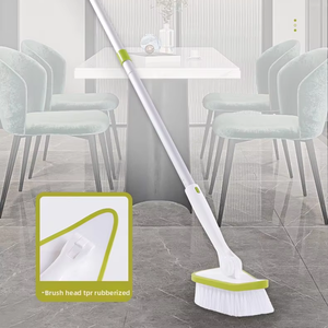 Lightweight Extendable 2-in-1 Detachable <b>Long</b> <b>Handle</b> Tub and Tile Scrubber Sponge <b>Brush</b> for Effortless Bathroom Cleaning - Inclu - Product Image 1