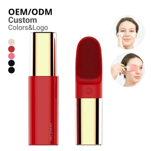 Limpieza Facial de silicona de lujo Vibración sónica Belleza Productos de cuidado personal Cepillo de limpieza facial eléctrico para exfoliar - Product Image 1