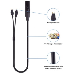 Câble HiFi avec 4 broches XLR équilibré mâle pour Sennheiser <span class=keywords><strong>Hd600</strong></span> Hd650 Hd660s Hd580 XLR casque remplacement Audio câble de mise à niveau - Product Image 5