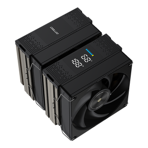 Enfriador de CPU COOLLEO P60T Serie DIG de Doble Torre con Seis Tubos de Calor, Enfriador de Aire para Computadora, Compatible con LGA 115X/1200/1700/1851 AM4/5 Digital - Product Image 3
