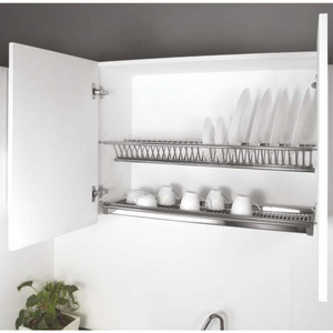 OEM Commercial Kitchen Stainless Steel Dish <b>Rack</b> Modern Style Detachable Dish <b>Drying</b> <b>Rack</b> Drainer Shelf for Cabinet Storage Kitc - Product Image 3