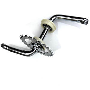 Juego de manivela de una pieza cromado de 170 mm para bicicletas infantiles, piezas de bicicleta de ejercicio - Product Image 1