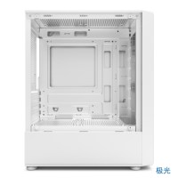 Boîtier de PC de jeu Micro ATX Mid Tower avec bande LED RGB, construction en acier et fenêtre latérale
