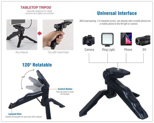 Vlog Beginners Smartphone Phone Video Kit AY-49 LED Light Microphone <b>Tripod</b> Hands Free Blog Youtube Camera Travel Vlogging Kit - Product Image 2