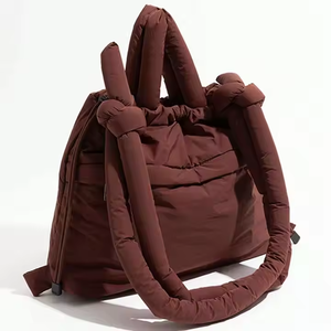 Sac à main léger en nylon pour femme avec cordon de serrage, logo personnalisé, sac à bandoulière - Product Image 6