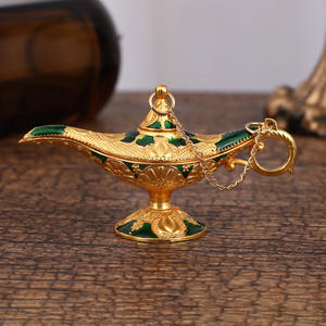 Klasik eski ev dekorasyon Metal el sanatları çinko alaşım emaye Metal Aladdin sihirli lamba - Product Image 6