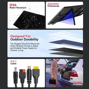 Outdoor Camping Portable IP65 15W 30W 45W 60W 75W 90W Solar System Solar <b>Station</b> <b>Charge</b> Home Foldable Solar Panels - Product Image 2