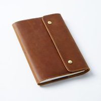 Funda Protectora para Cuaderno de Cuero Genuino Vintage Personalizada, Funda Magnética para Libro A5, Funda Protectora con Hebilla Triple para Cuaderno