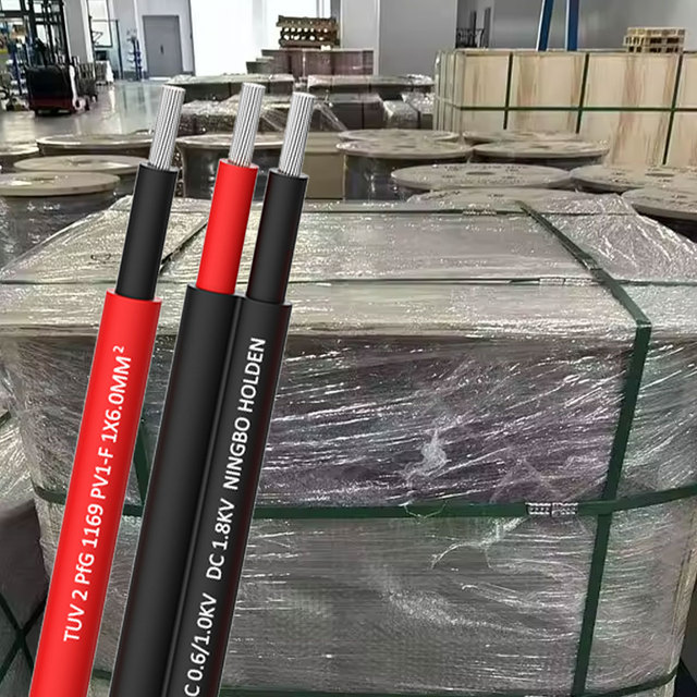 PV1-F 1KV 1.5KV DC Tinned Copper Stranded Conductor XLPE PE Power Cables UV-Resistant Solar Cable for Photovoltaic Panel Systems