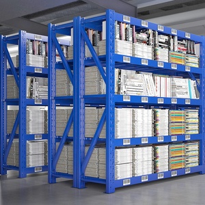 CE Certificates Book Shelf Multi-Level Adjustable Shelves Home Warehouse Library Storage Rack - Product Image 5