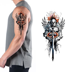 Personaggi di fiori farfalla temporaneo tatuaggio adesivo Non tossico impermeabile e sudore Sexy prova stampata su carta per il corpo - Product Image 4