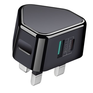 Dual-Port PD Charger <b>Adapter</b> 20W UK <b>Plug</b> Type-C QC3.0 Fast Charging White - Product Image 4