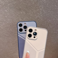 Coque de téléphone antichoc en TPU+PC pour 16 Pro Max, design paysage urbain de luxe, anti-rayures, souple, fine et anti-poussière